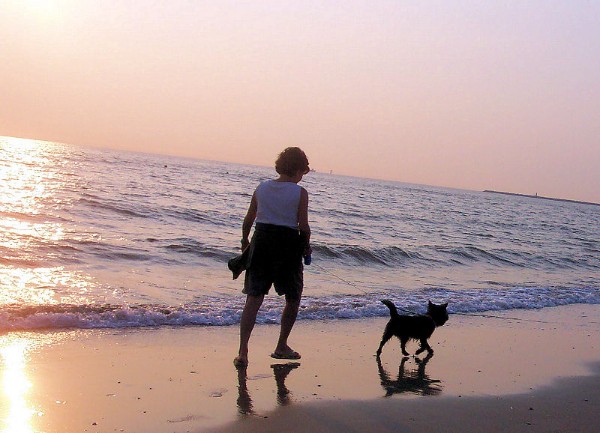 Bickel met zijn baasje